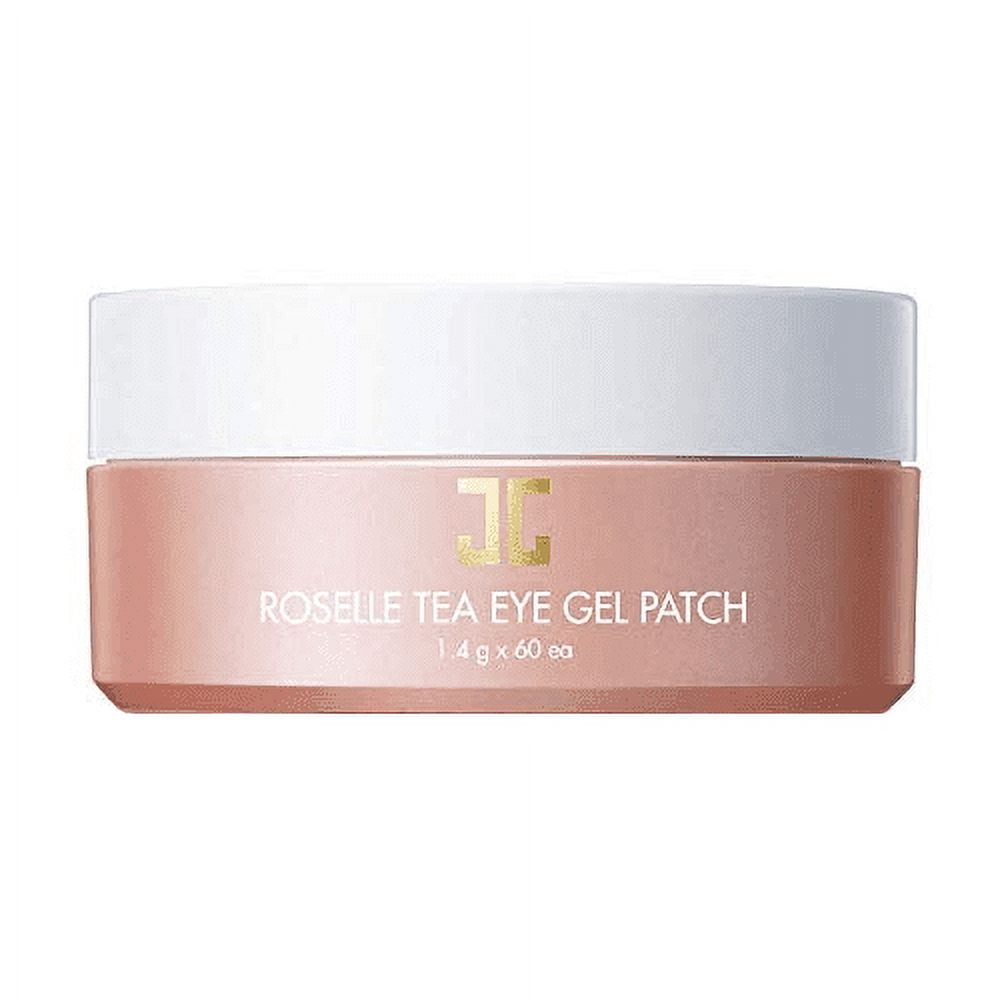 JayJun Roselle Tea Eye Gel Patch – 60 Hydrogel Patches for Brightening, Depuffing & Hydration Around Eyes