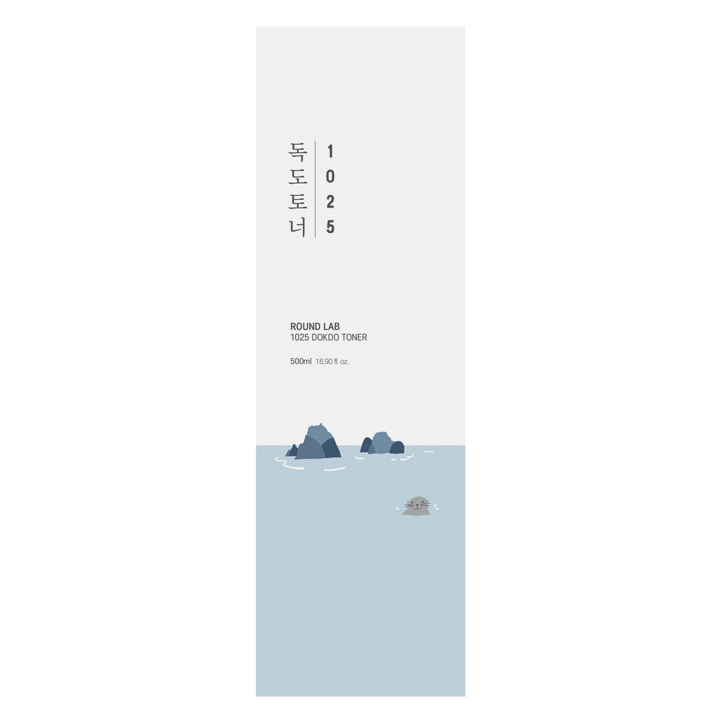 Round Lab 1025 Dokdo Toner 500ml – Hydrating & Exfoliating Toner with Deep Sea Water for Sensitive Skin