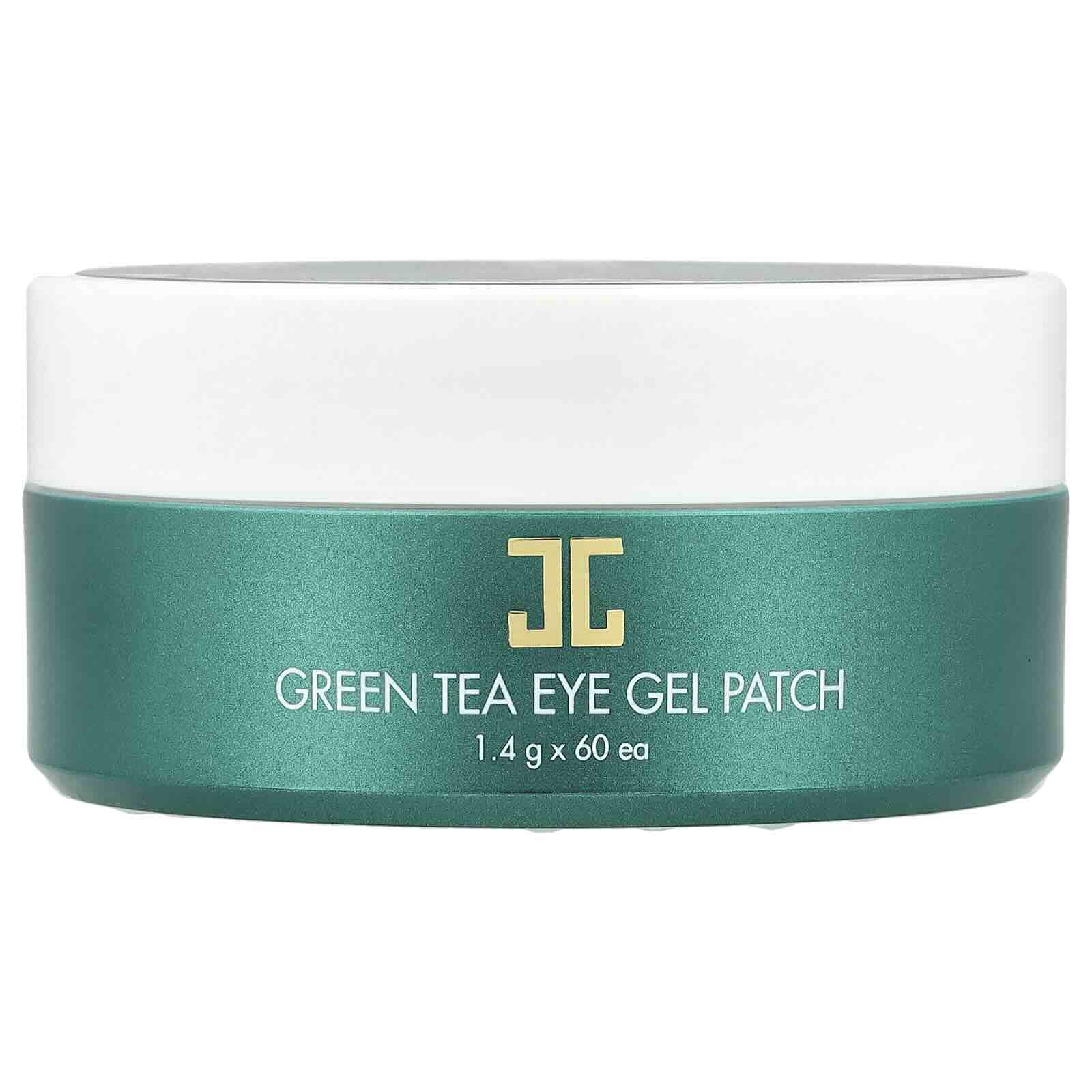 Jayjun Green Tea Eye Gel Patch – 60 Cooling Hydrogel Patches for Brightening, Depuffing & Soothing Under-Eyes