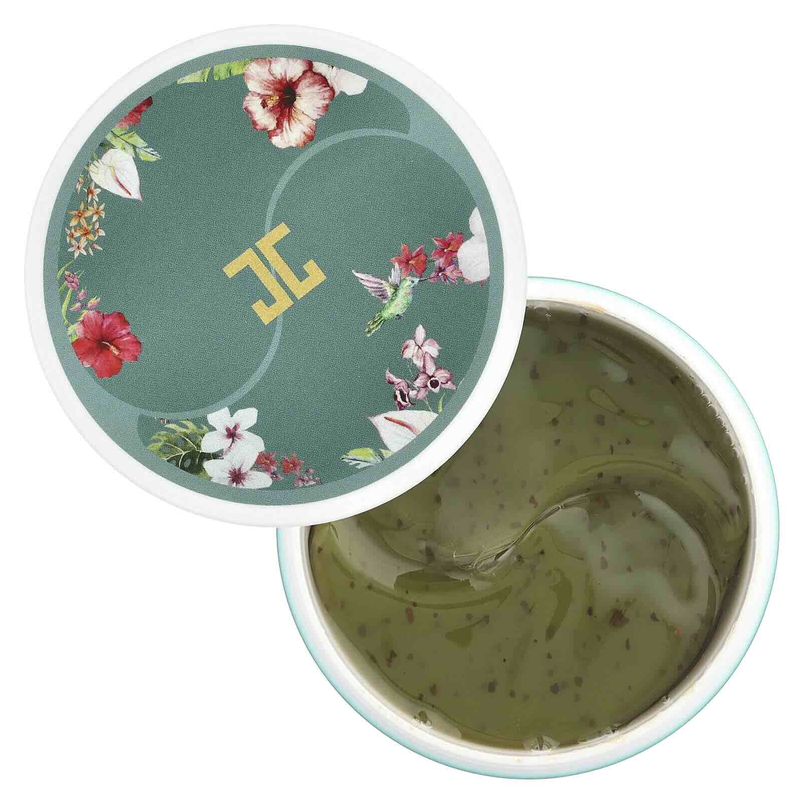 Jayjun Green Tea Eye Gel Patch – 60 Cooling Hydrogel Patches for Brightening, Depuffing & Soothing Under-Eyes