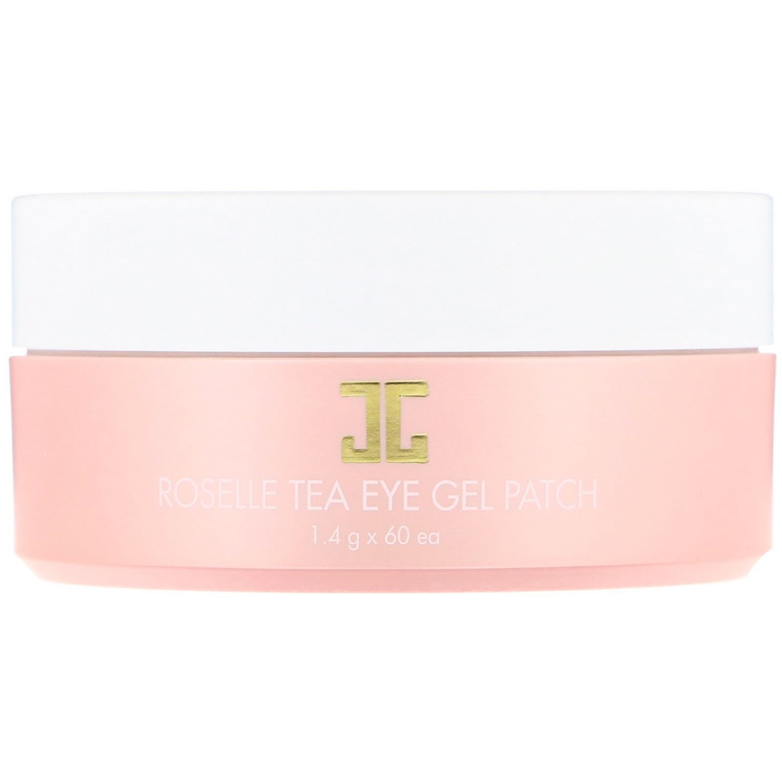 JayJun Roselle Tea Eye Gel Patch – 60 Hibiscus Hydrogel Patches for Brightening, Depuffing & Firming Under-Eyes