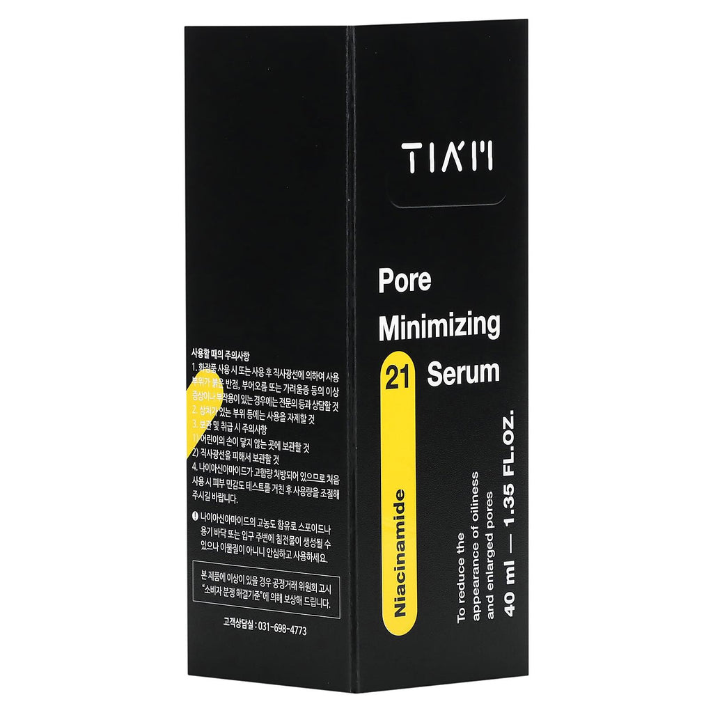 TIAM Pore Minimizing 21 Serum – Niacinamide + Zinc + BHA Pore-Tightening & Oil-Control Serum (40ml)