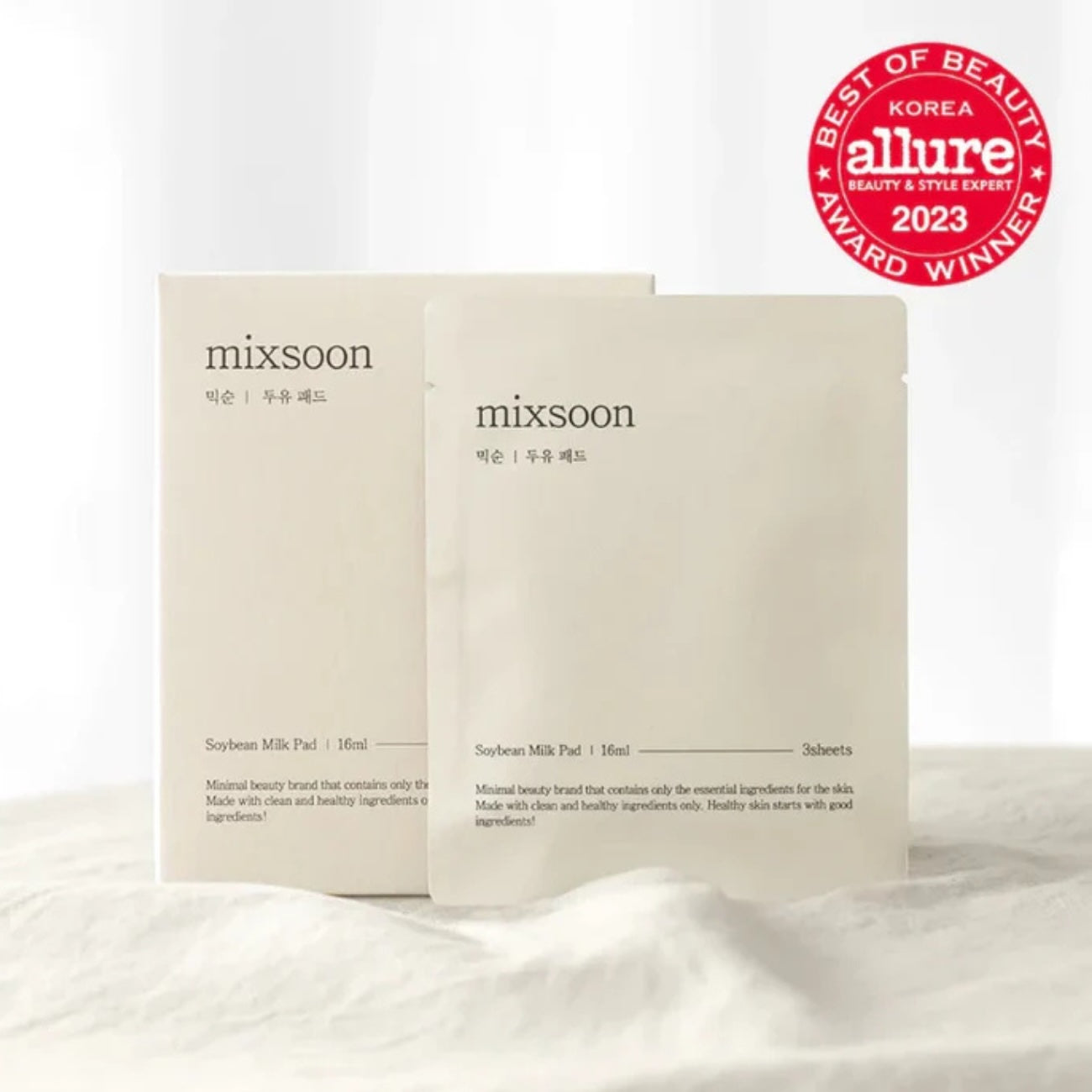 Mixsoon Soybean Milk Pad Set – 10 Packs × 3 Sheets | Fermented Soy & Ceramide Hydrating Pads