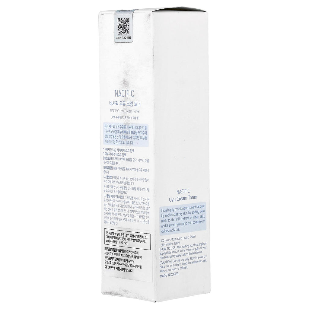 Nacific UYU Cream Toner – 150 ml Hydrating Toner with Jeju Milk & Ceramides