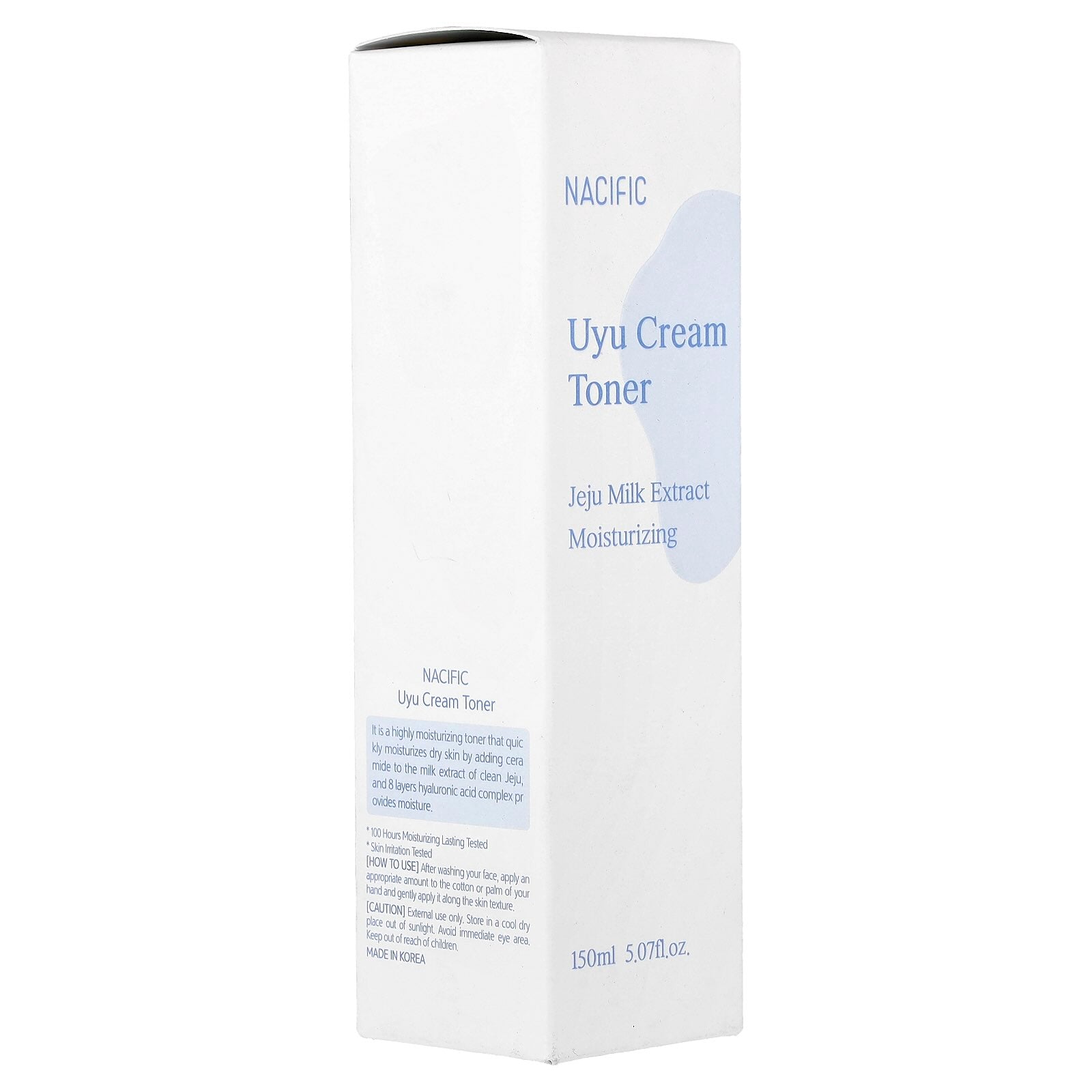 Nacific UYU Cream Toner – 150 ml Hydrating Toner with Jeju Milk & Ceramides