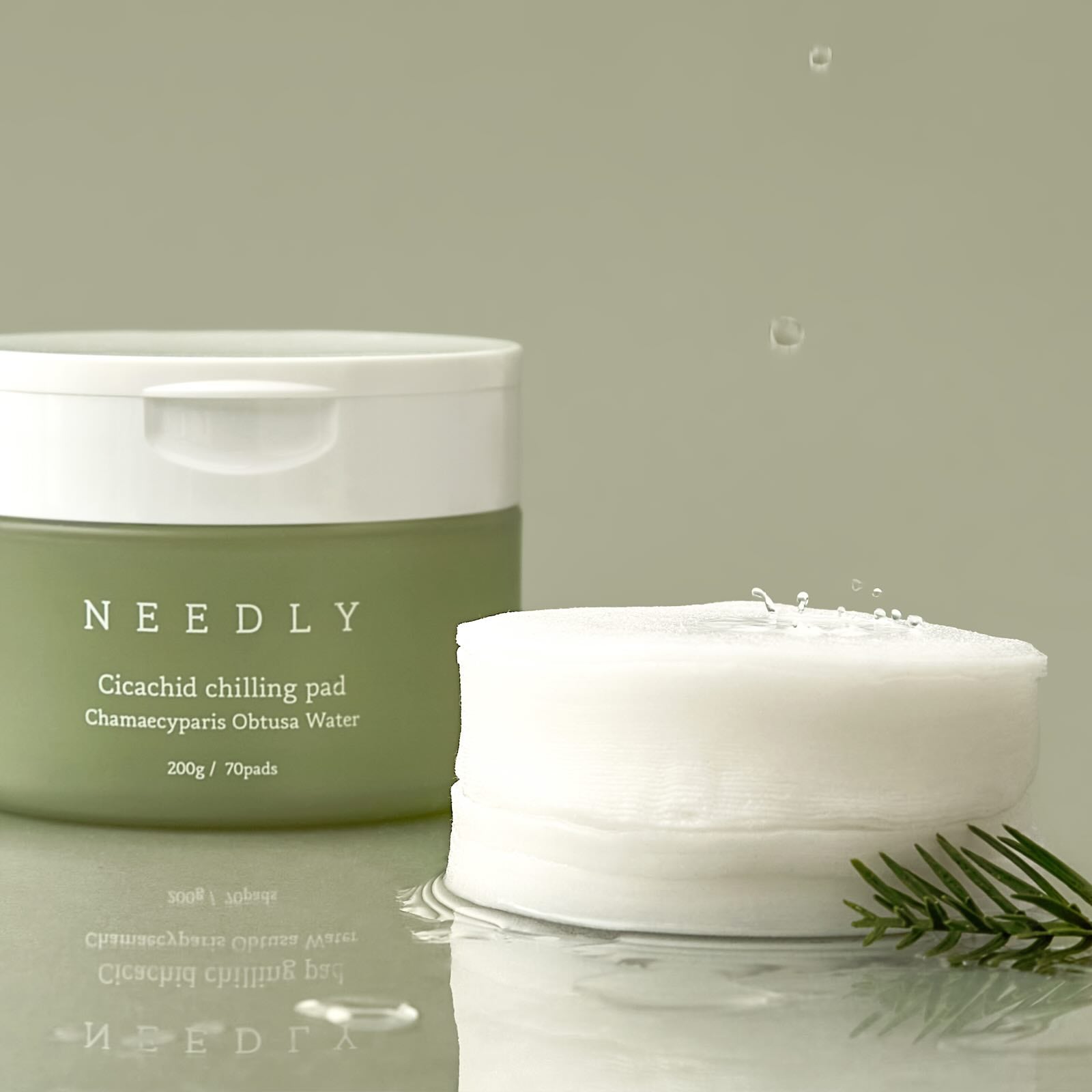 NEEDLY Cicachid Chilling Pad – 70 Soothing Pads for Sensitive Skin