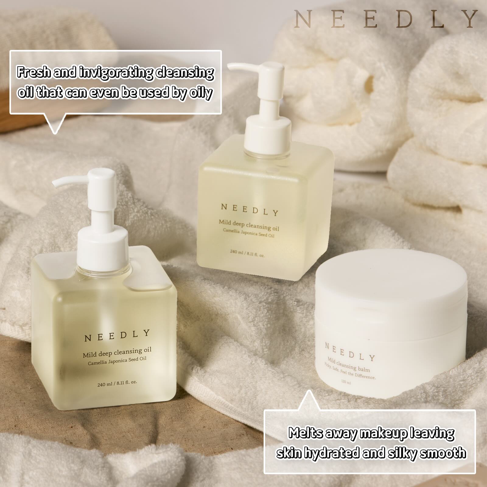 NEEDLY Mild Deep Cleansing Oil – 240ml Gentle Makeup Remover