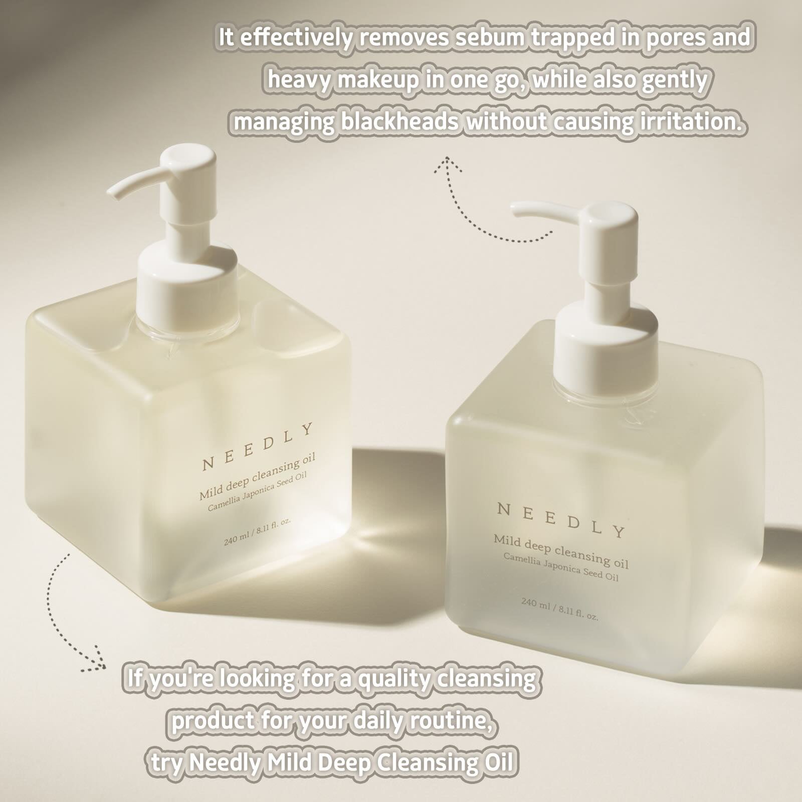 NEEDLY Mild Deep Cleansing Oil – 240ml Gentle Makeup Remover