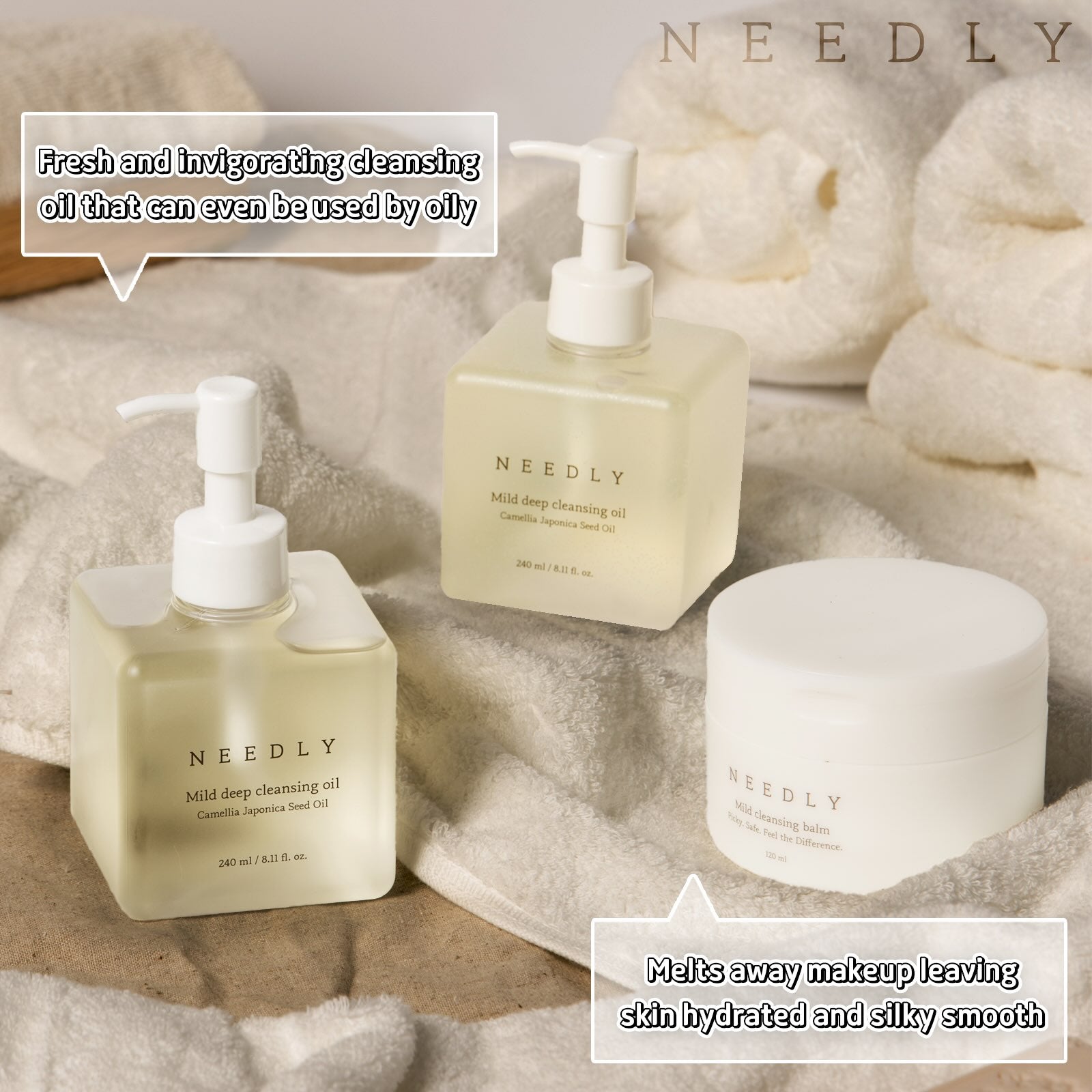 NEEDLY Mild Cleansing Balm – 120 ml | Gentle Makeup Melt Cleanser