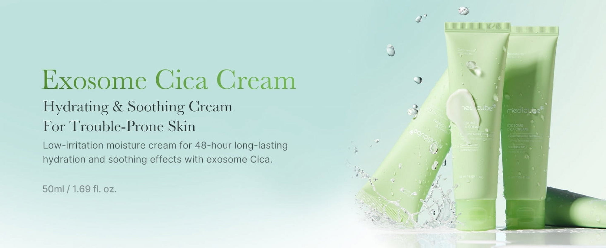 Medicube Exosome Cica Tea Tree Cream – Soothing Moisturizer for Sensitive Skin