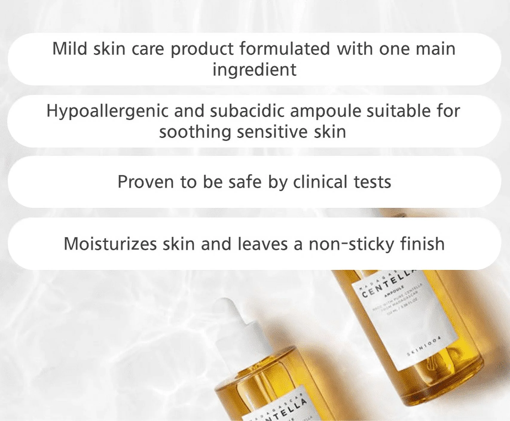 SKIN1004 Madagascar Centella Ampoule – Calming & Hydrating Serum for Sensitive Skin, 100ml / 3.38oz