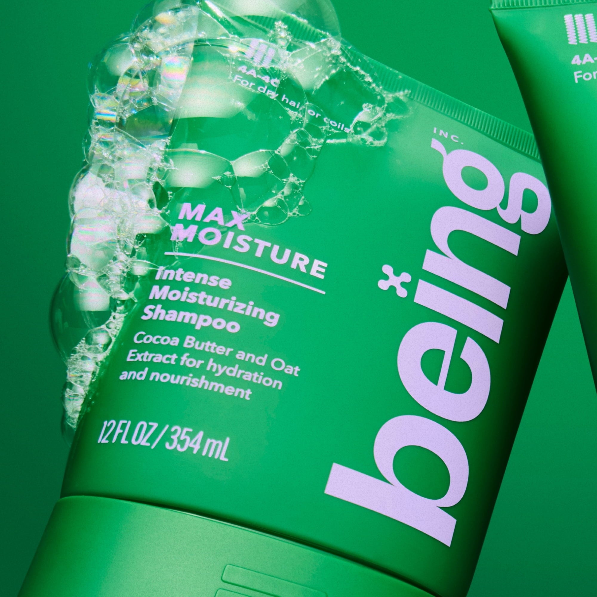 Being MAX MOISTURE Moisturizing Shampoo – For Dry Hair & Coils with Cocoa & Oat Extract, 12 fl oz
