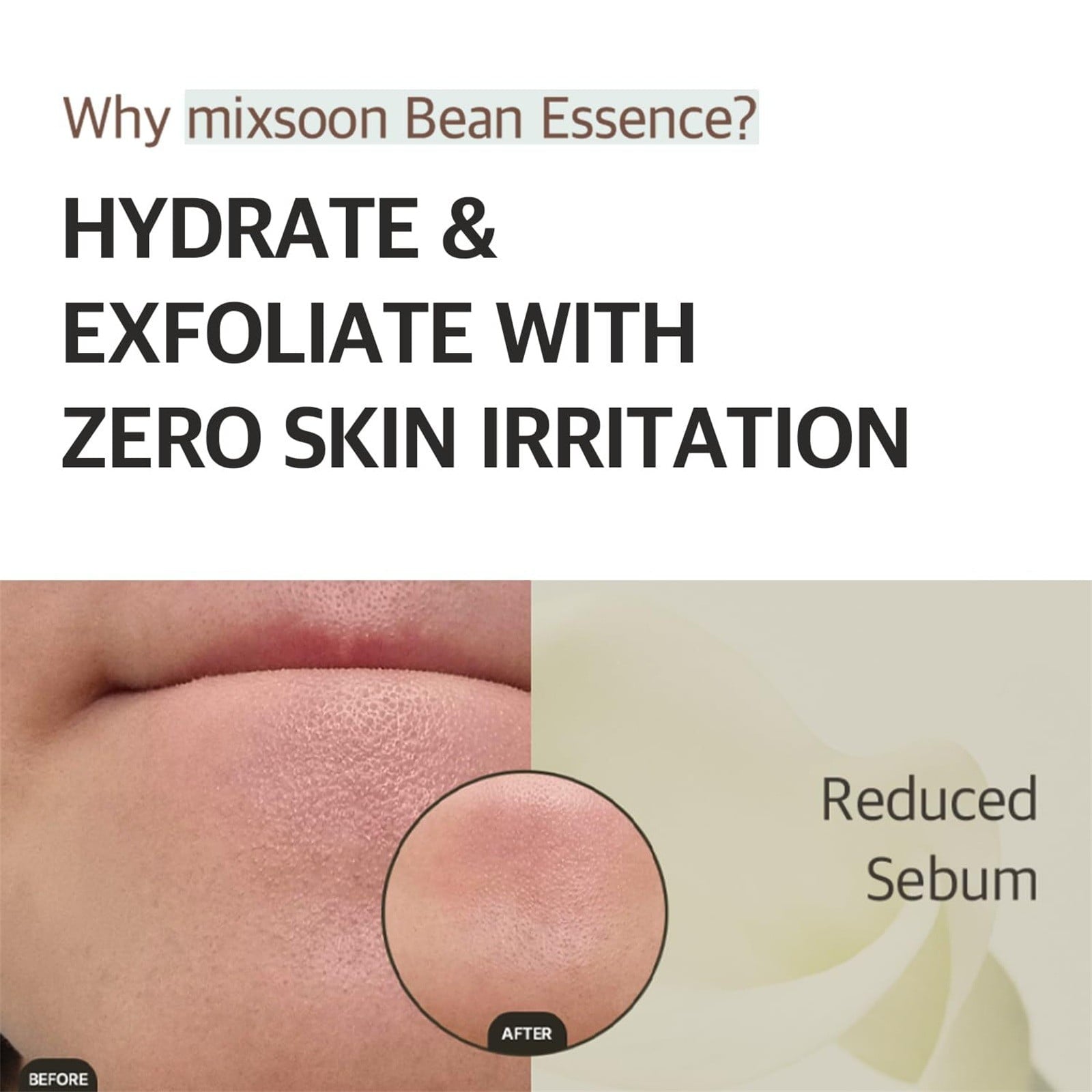 Mixsoon Bean Essence 50ml – Hydrating Korean Essence with Fermented Soybean & Pomegranate Extracts