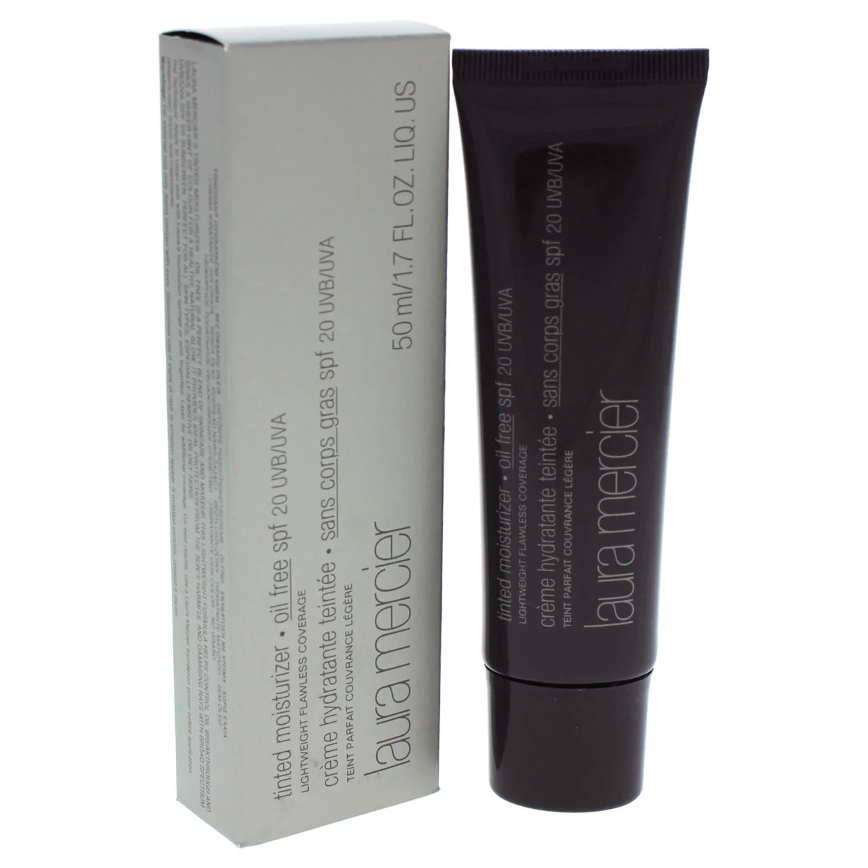 Laura Mercier Tinted Moisturizer Oil Free SPF 20 – Porcelain 1.7 oz | Lightweight Matte Finish Foundation