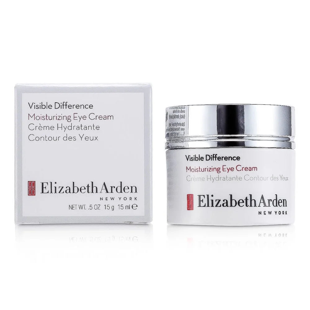 Elizabeth Arden Visible Difference Moisturizing Eye Cream 15ml – Hydrating Eye Treatment for Dark Circles & Fine Lines