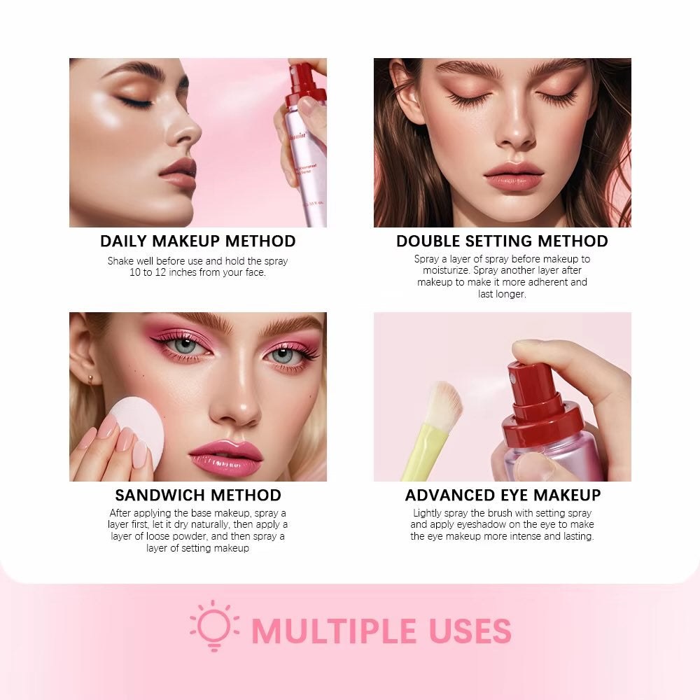 Lakerain Mattifying Waterproof Setting Spray – Long-Lasting Makeup Fixer for Oil Control & Shine-Free Finish