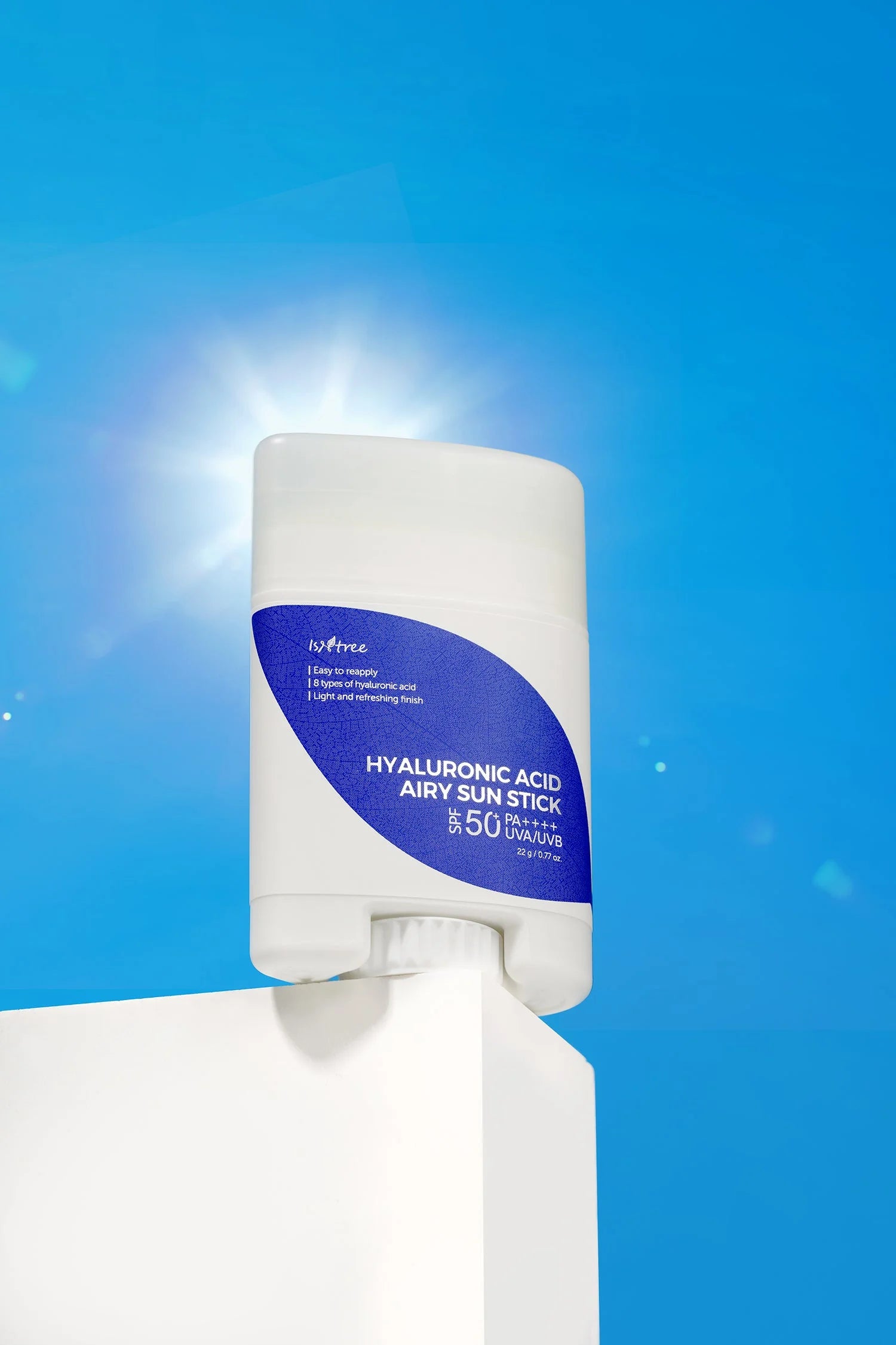 Isntree Hyaluronic Acid Airy Sun Stick SPF 50+ PA++++ (2-Pack) – Lightweight Sunscreen for Hydration & UV Protection