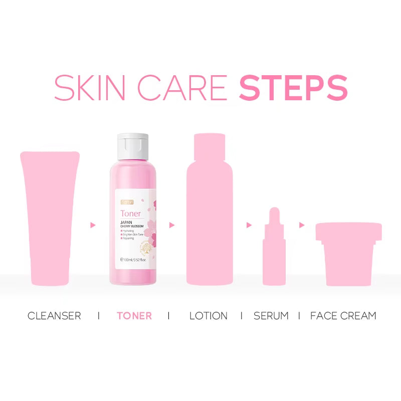 LAIKOU Japan Sakura Face Toner – Deep Hydrating & Pore-Tightening Toner (100ml)