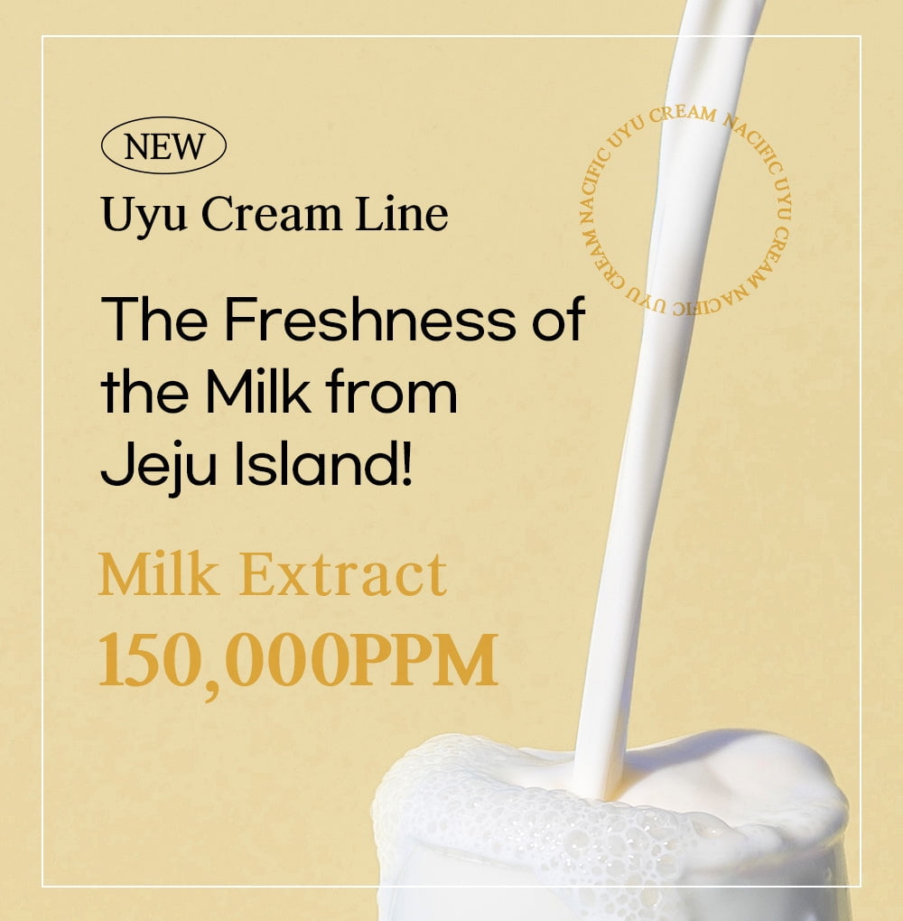 Nacific Uyu Cream Ampoule – Jeju Milk, Niacinamide & Ceramides Hydration