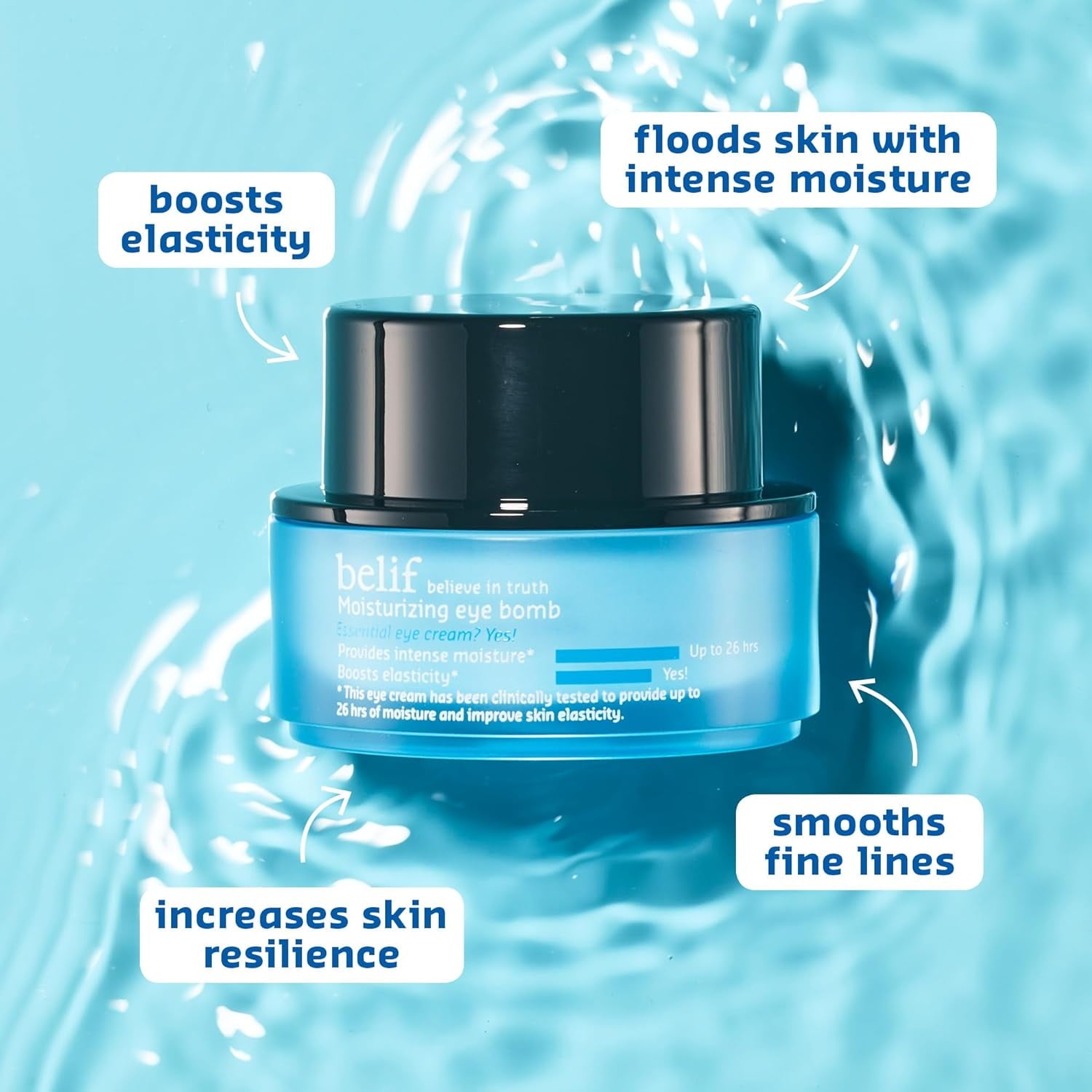 Belif Moisturizing Eye Bomb 0.84 oz (25ml) – Hydrating Eye Cream for Puffiness & Fine Lines