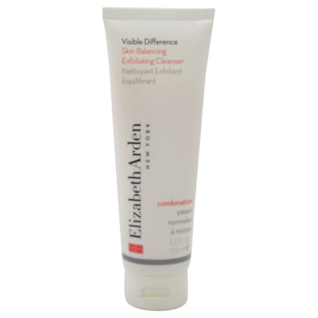 Elizabeth Arden Visible Difference Skin Balancing Exfoliating Cleanser 4.2 oz – Gentle Foaming Face Wash with Micro-Beads for Radiant, Balanced Skin