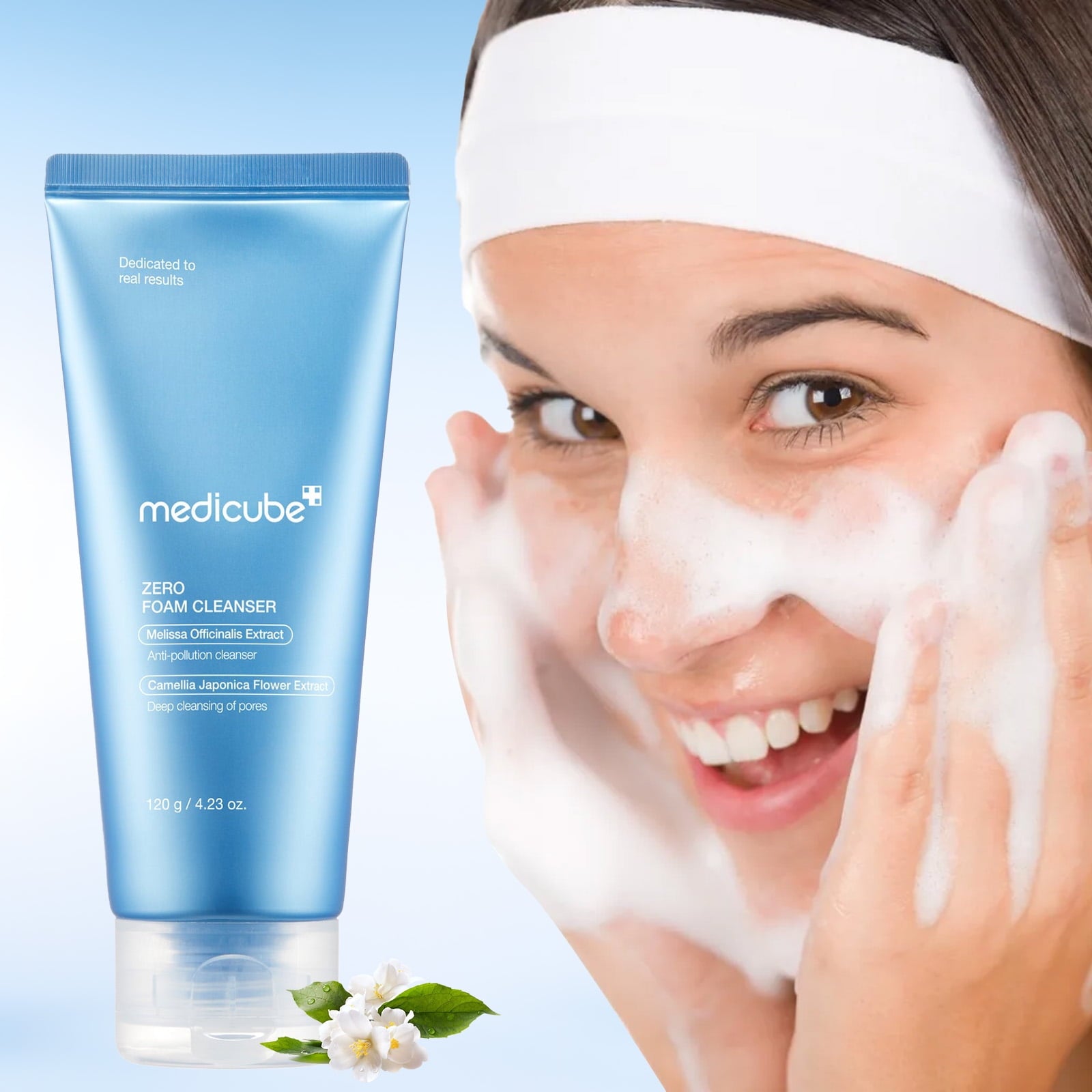 Medicube Zero Foam Cleanser – Pore Minimizing Face Wash for Sensitive Skin, Sebum Control & Hydration, 4.23 oz | Korean Skincare