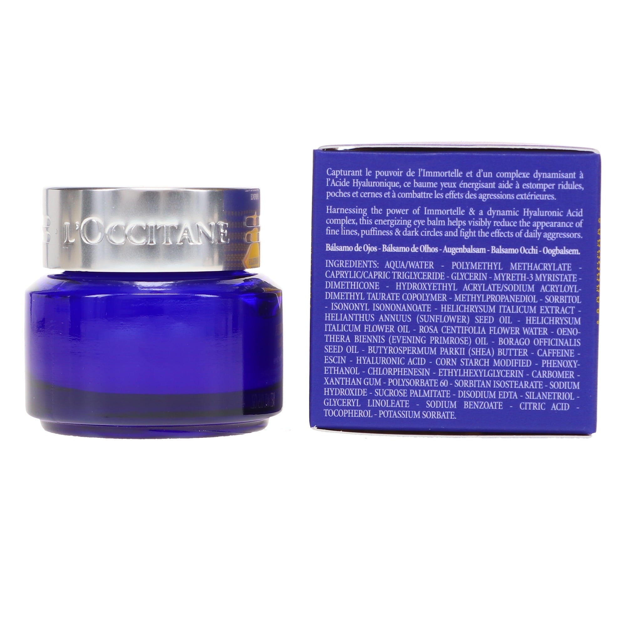 L’Occitane Immortelle Precious Eye Balm – Anti-Aging Eye Cream with Immortelle Essential Oil, 0.5 oz