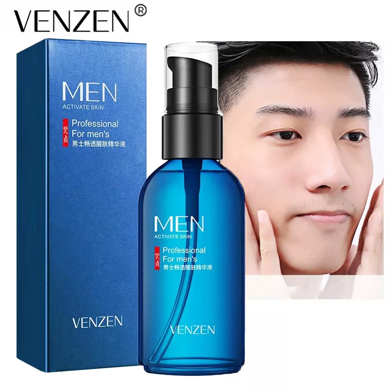 VENZEN Arbutin Men’s Anti-Wrinkle Face Serum – Oil Control, Pore Minimizer & Brightening Essence (50ml)