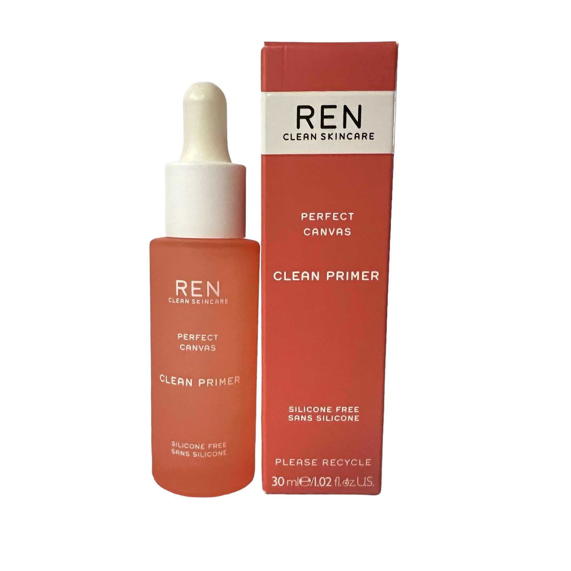 REN Clean Skincare Perfect Canvas Clean Primer – 30ml / 1.02 oz | Silicone-Free, Probiotic-Infused Makeup Primer | Smooths, Mattifies & Enhances Skin Microbiome