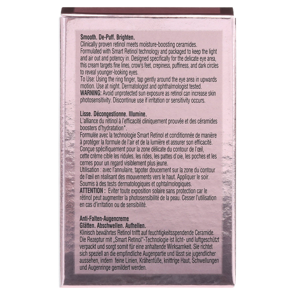 Elizabeth Arden Retinol Ceramide Line Erasing Eye Cream 15ml – Anti-Aging Eye Treatment with Encapsulated Retinol and Ceramides