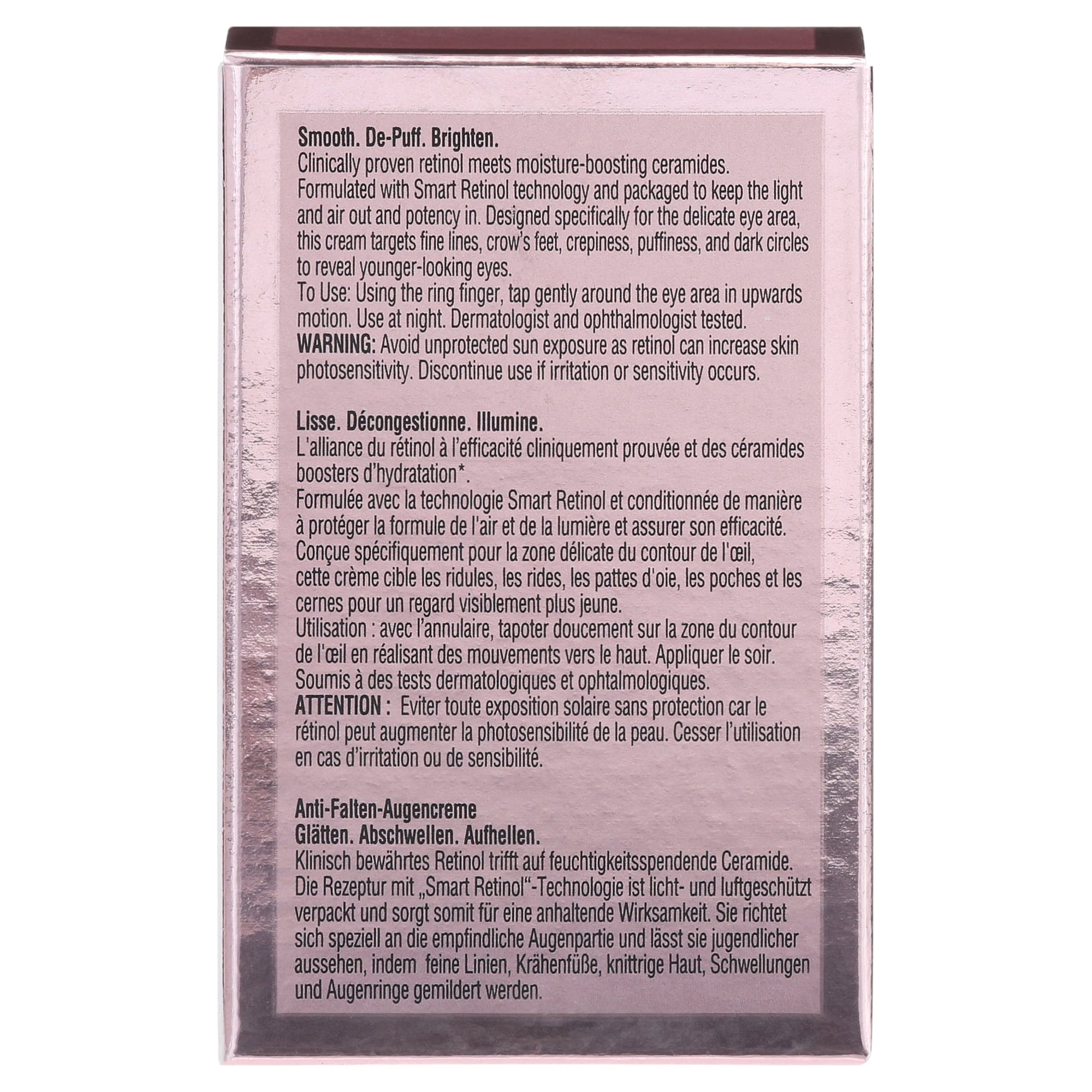 Elizabeth Arden Retinol Ceramide Line Erasing Eye Cream 15ml – Anti-Aging Eye Treatment with Encapsulated Retinol and Ceramides