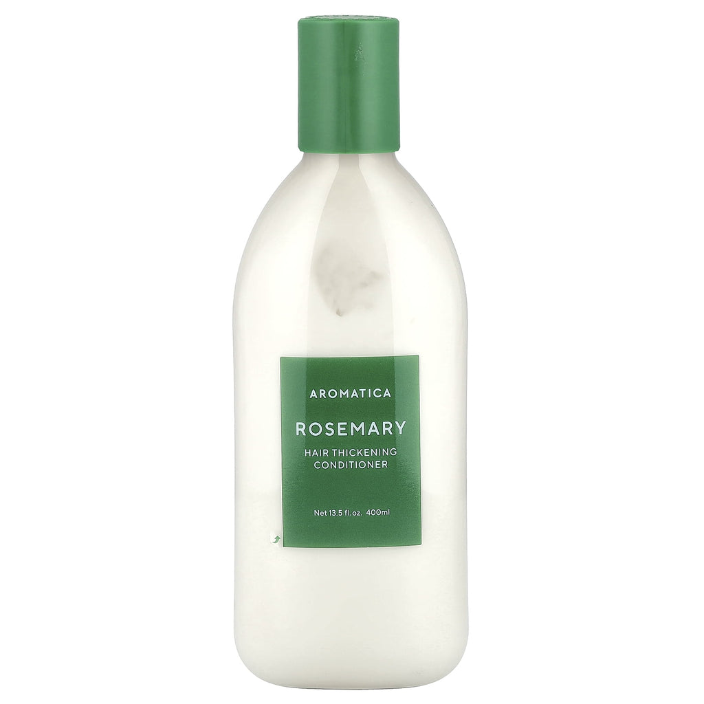 Aromatica Rosemary Hair Thickening Conditioner – Vegan, Silicone-Free Conditioner for Fuller, Healthier Hair (400ml)
