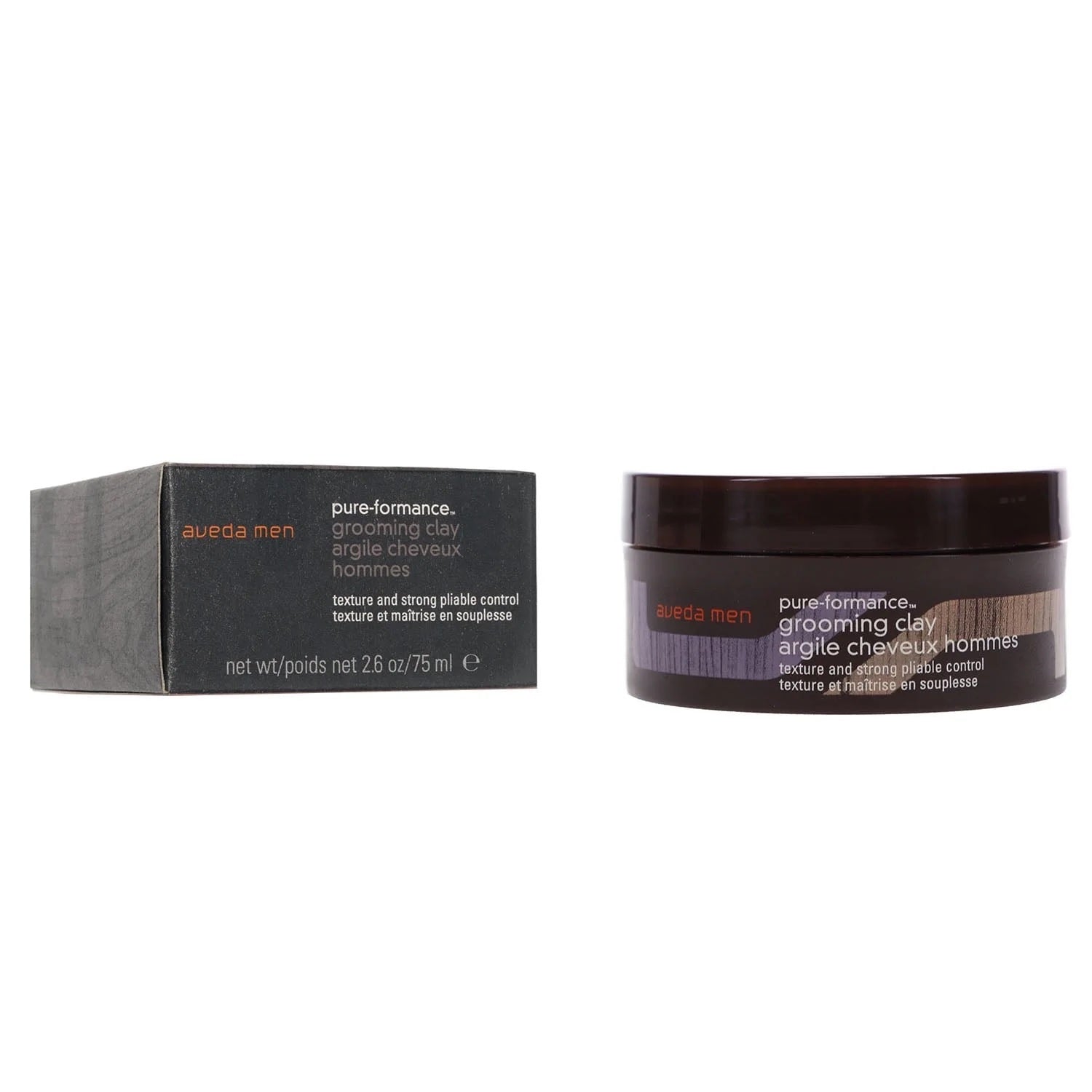 Aveda Men Pure-Formance Grooming Clay – 2.5 oz / 75 ml | Strong Hold Styling Clay for Matte Finish