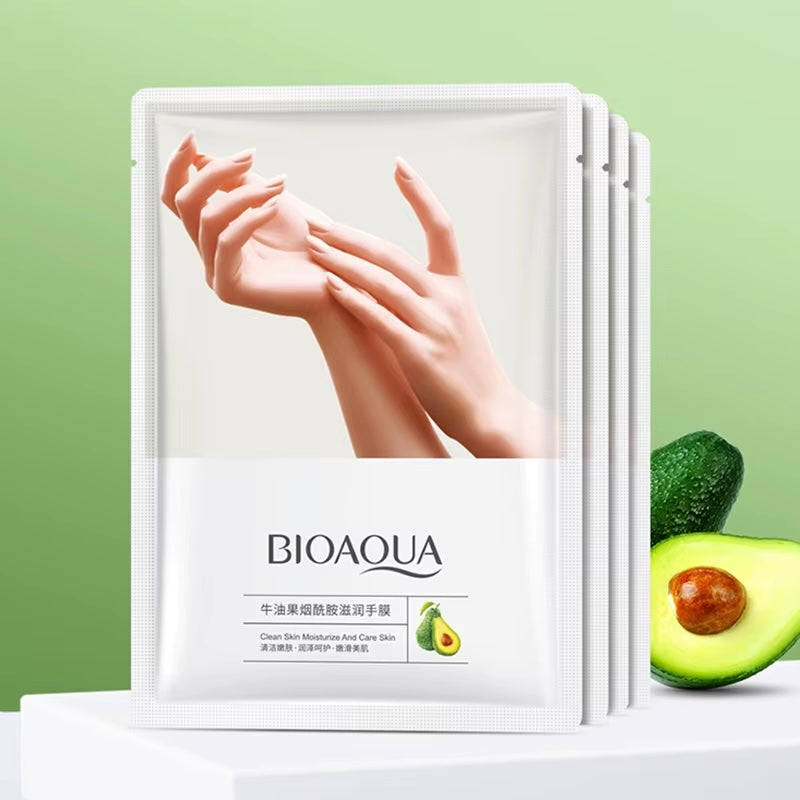 BIOAQUA Avocado Hand Mask – 5 Pairs | Moisturizing, Exfoliating & Nourishing Hand Care