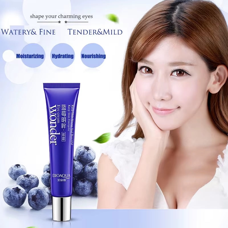 BIOAQUA Blueberry Eye Cream – Anti-Dark Circles, Puffiness & Firming Under Eye Moisturizer