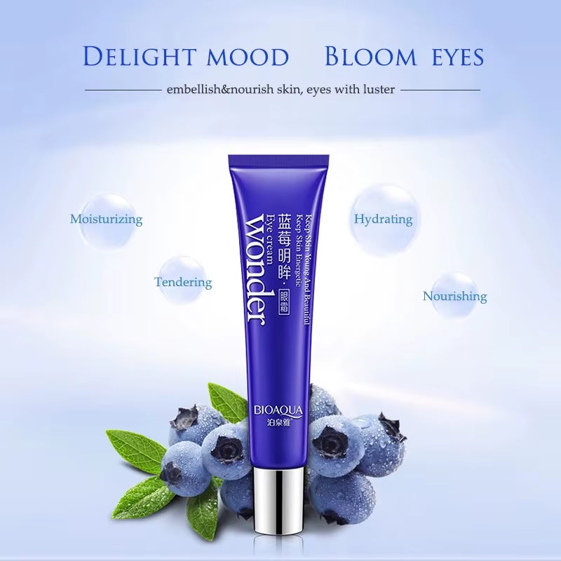 BIOAQUA Blueberry Eye Cream – Anti-Dark Circles, Puffiness & Firming Under Eye Moisturizer