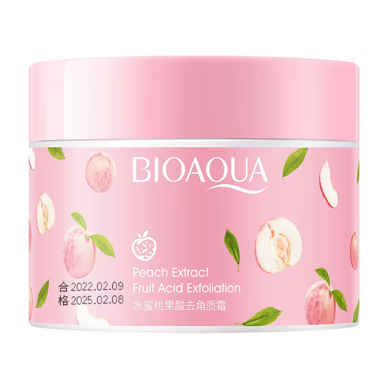 BIOAQUA Honey Peach Exfoliating Cream – Facial & Body Scrub for Smooth, Radiant Skin