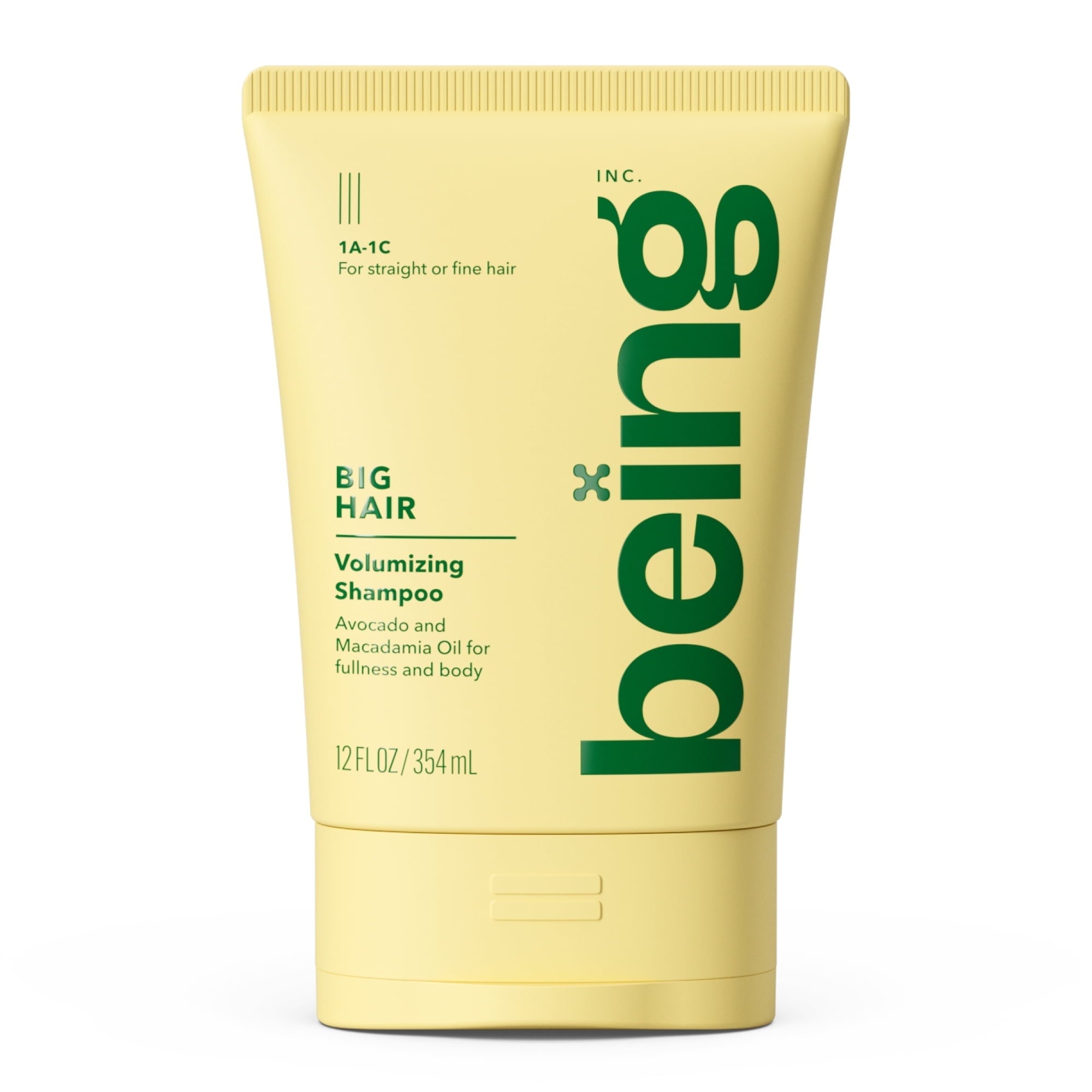 Being BIG HAIR Volumizing Shampoo – For Straight & Fine Hair with Avocado & Macadamia Oil, 12 fl oz