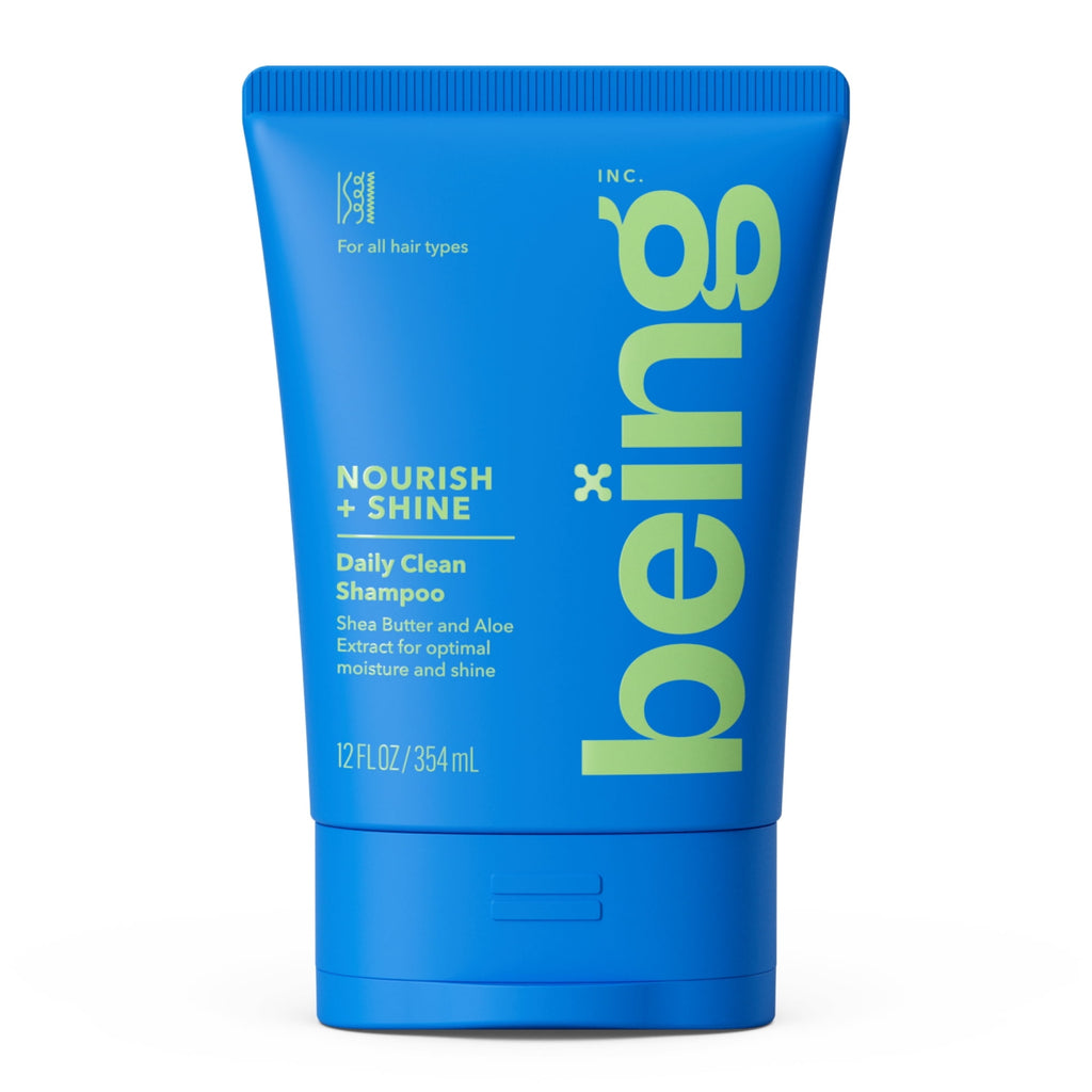 Being NOURISH + SHINE Daily Clean Shampoo – Shea & Aloe Extract for All Hair Types, 12 fl oz