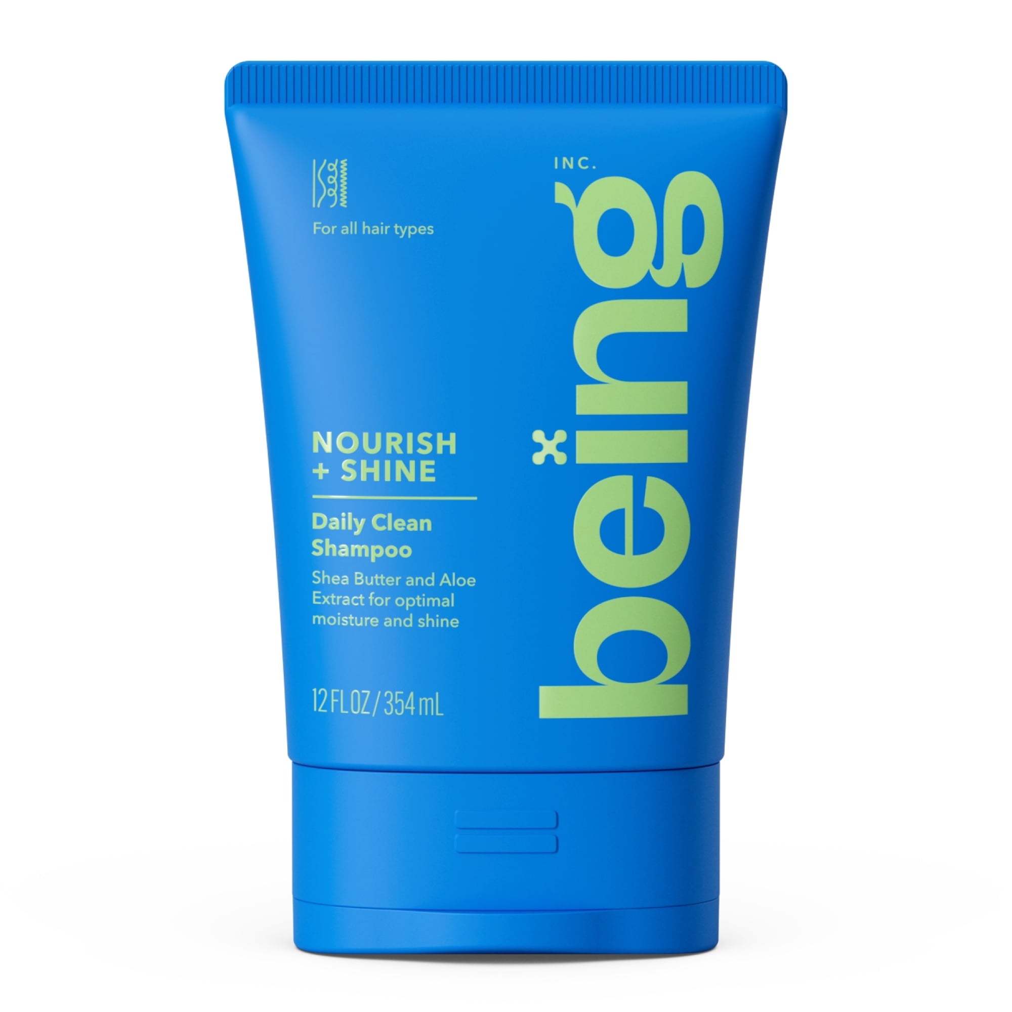 Being NOURISH + SHINE Daily Clean Shampoo – Shea & Aloe Extract for All Hair Types, 12 fl oz