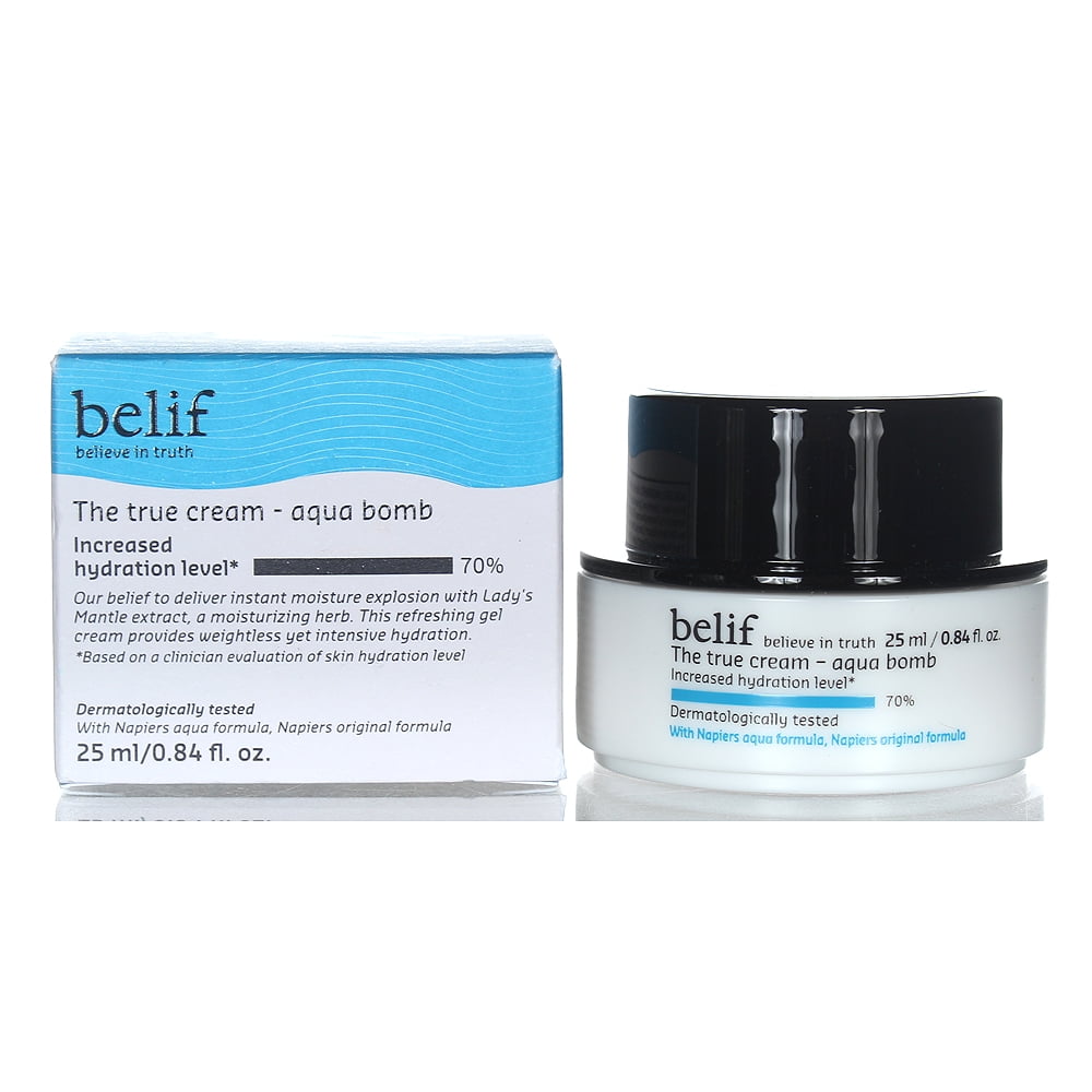 Belif The True Cream Aqua Bomb 25ml – Hydrating Gel Moisturizer for All Skin Types (Travel Size)