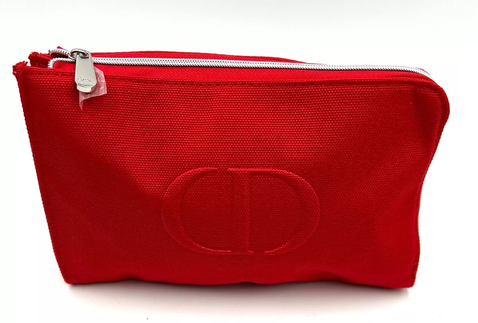 Christian Dior Small Red Cosmetic Bag Pouch – Elegant Clutch Makeup Case
