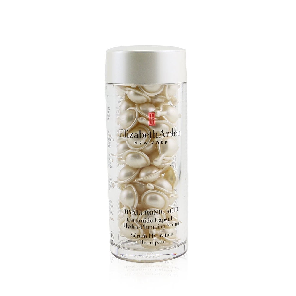 Elizabeth Arden Hyaluronic Acid Ceramide Capsules Hydra-Plumping Serum 60 Capsules – Deep Hydration & Firming Serum for Dry Skin