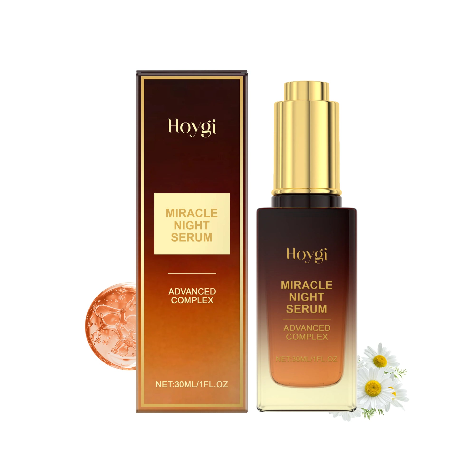 Hoygi Chamomile Repair Serum – Soothing Night Essence for Damaged Skin, Fine Lines & Pores (30ml)