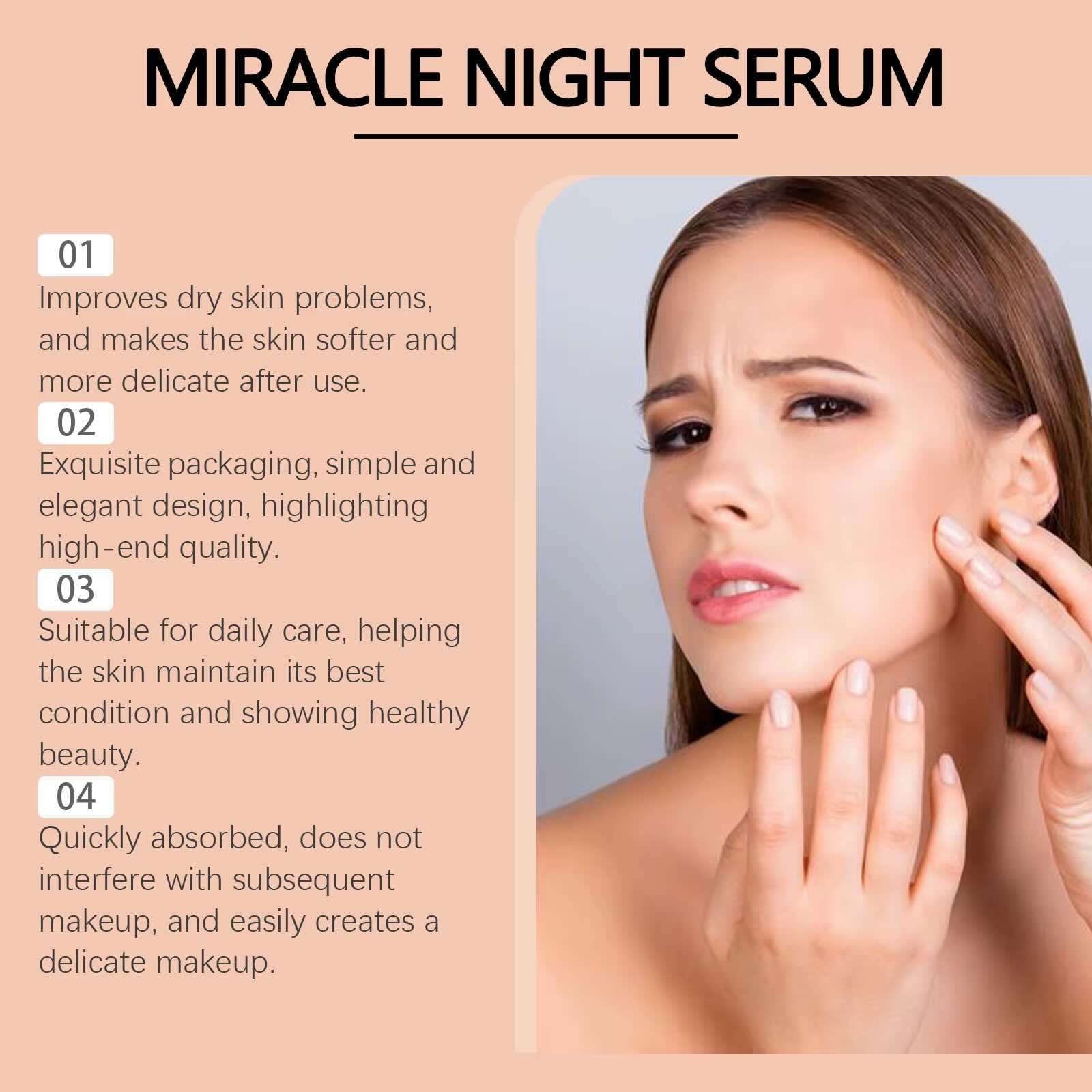 Hoygi Chamomile Repair Serum – Soothing Night Essence for Damaged Skin, Fine Lines & Pores (30ml)
