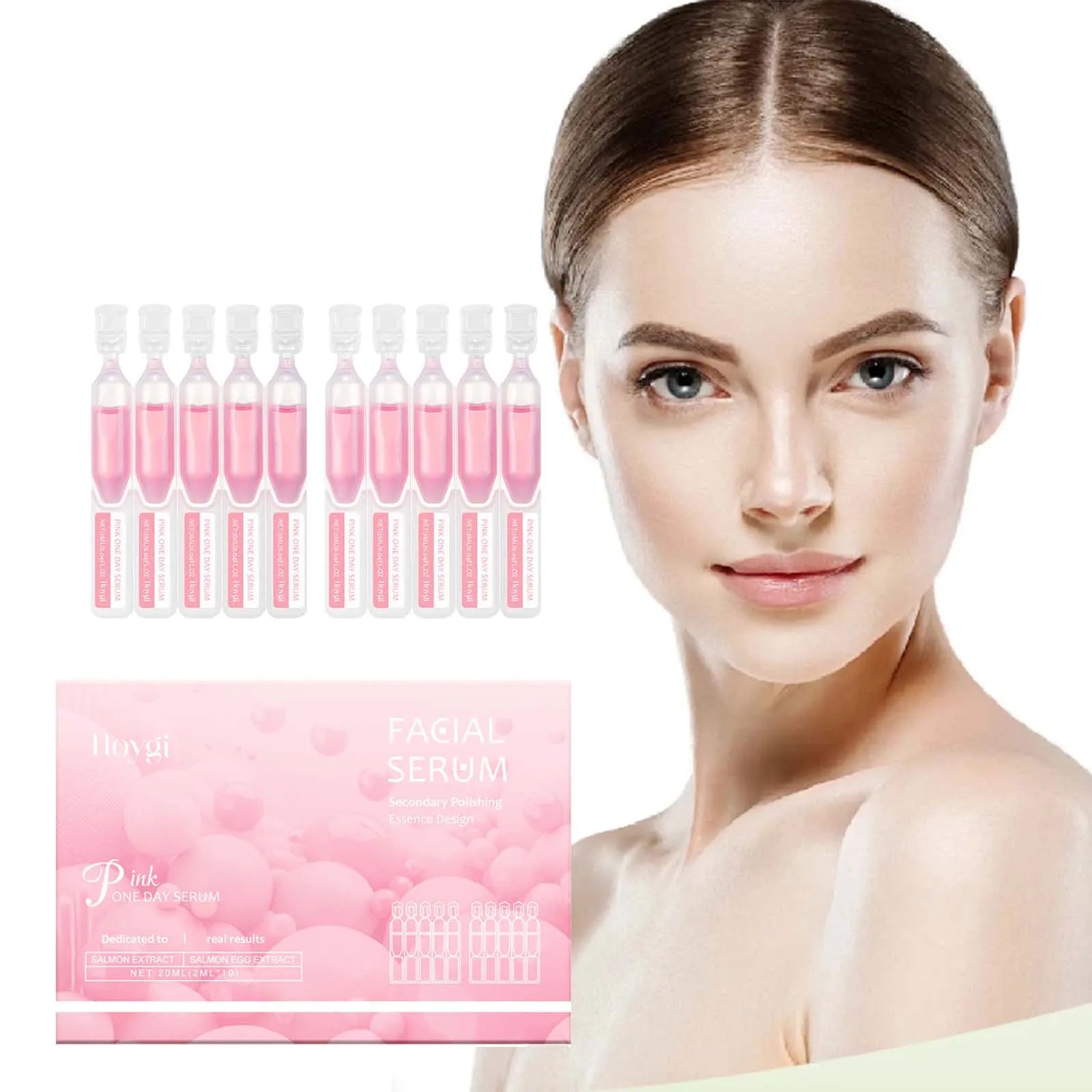 Hoygi Firming Hydrating Ampoule – Skin Tightening & Pore-Refining Essence for All Skin Types, 20ml