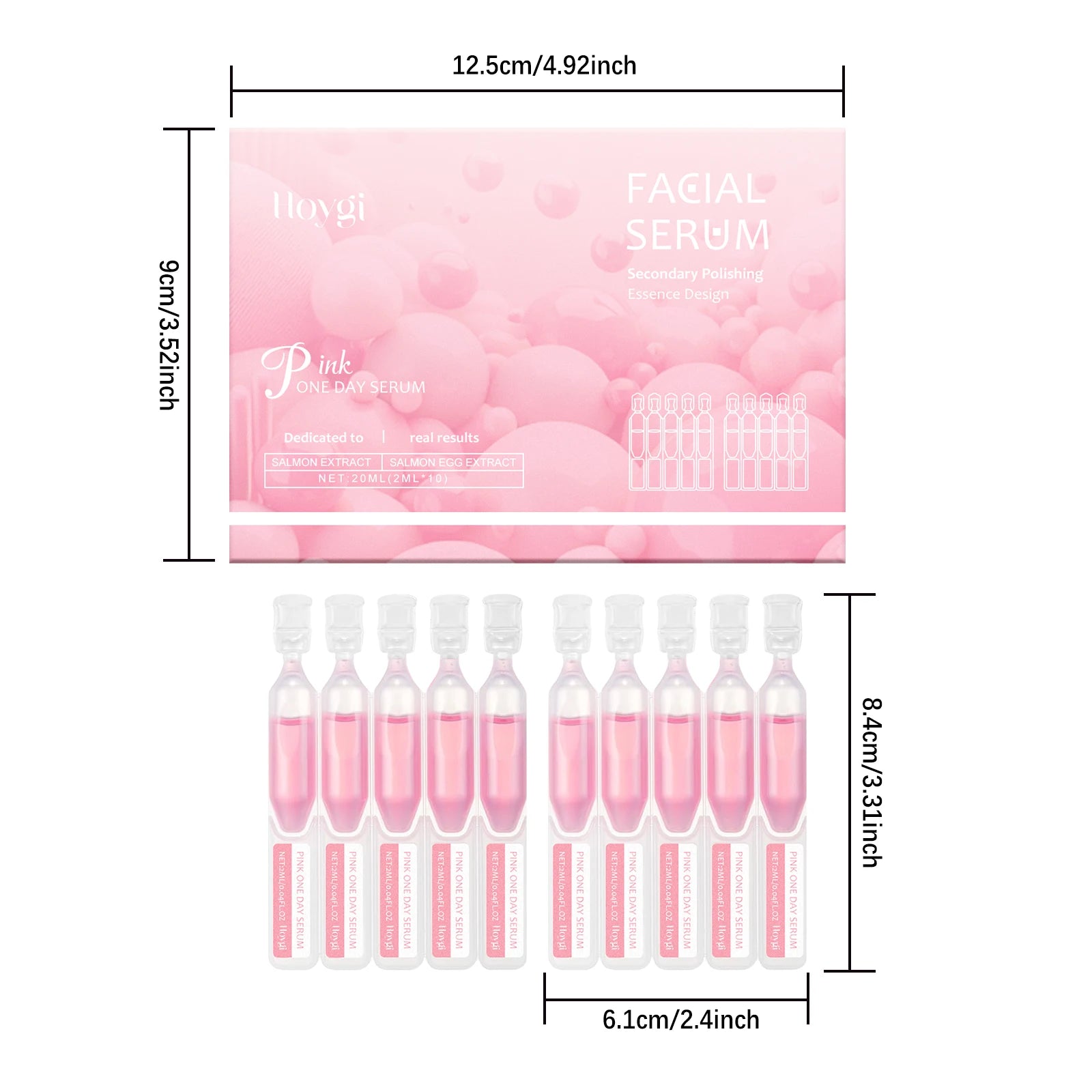 Hoygi Firming Hydrating Ampoule – Skin Tightening & Pore-Refining Essence for All Skin Types, 20ml
