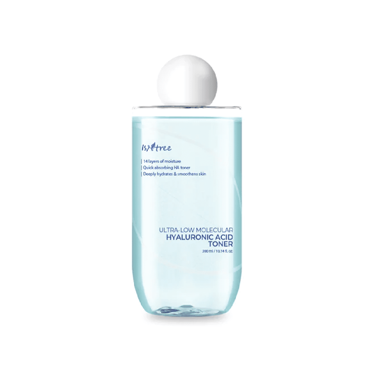 ISNTREE Ultra-Low Molecular Hyaluronic Acid Toner – Deep Hydration Facial Toner for Sensitive Skin, 300ml / 10.14 Fl Oz