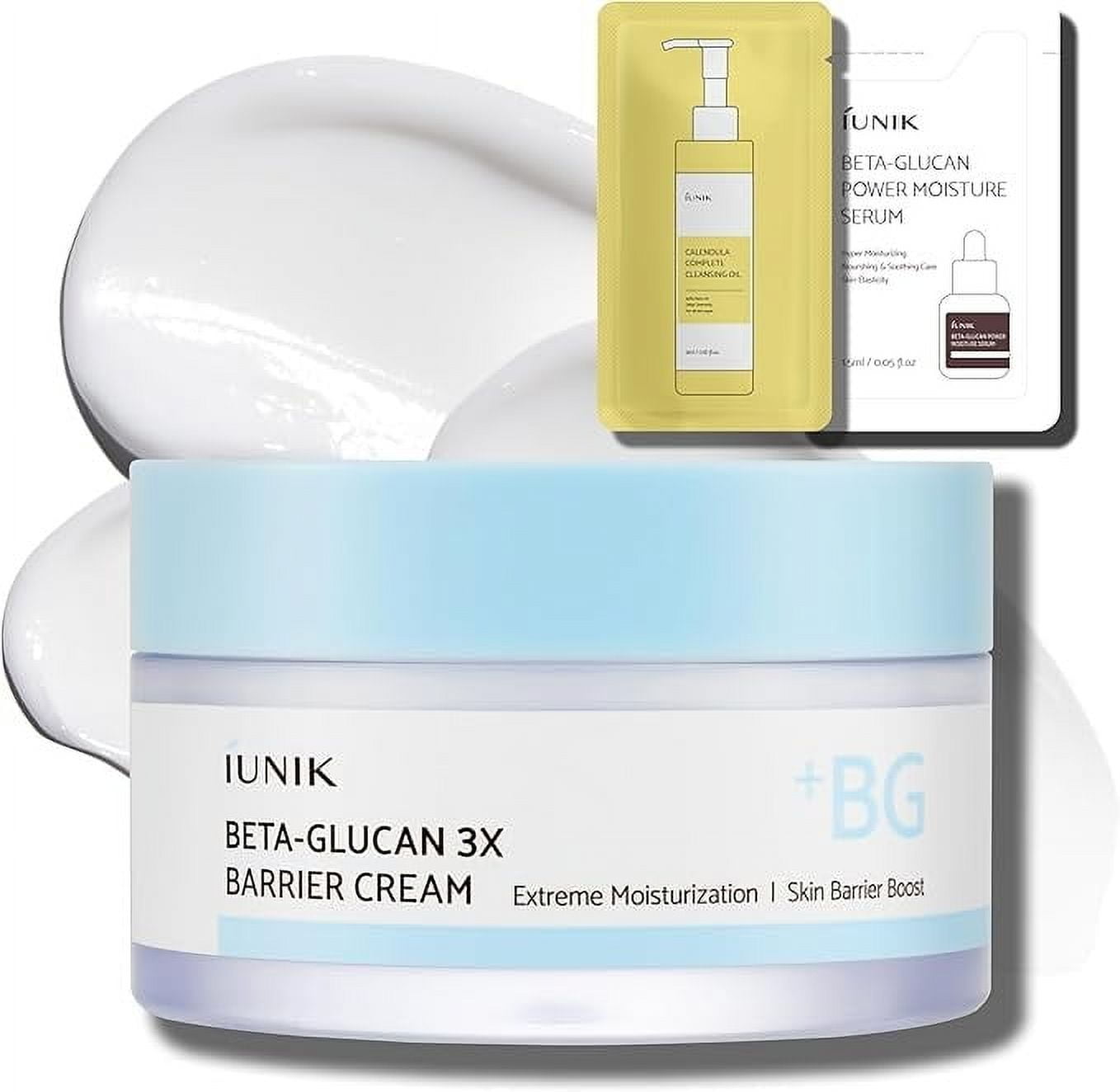 IUNIK Beta-Glucan 3X Barrier Moisture Cream – Deep Hydration & Fast-Absorbing Moisturizer for Sensitive Dry Skin, with Shea Butter & Panthenol