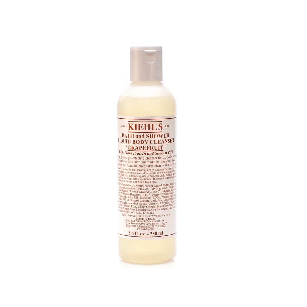 Kiehl’s Bath & Shower Liquid Body Cleanser – Grapefruit Scented Body Wash, 8.4 oz / 250 ml